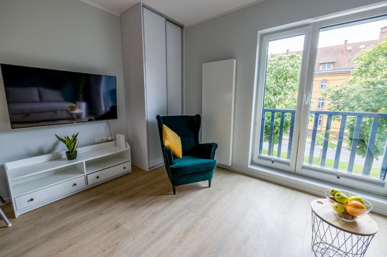 Uroczy Apartament Typu Studio W Scislym Centrum Szczecina Екстер'єр фото